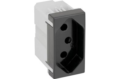Mdulo Tomada S30 4x4x2cm 20A 250V Grafite