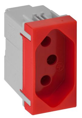 Mdulo Tomada S30 2P+T 4x4x2cm 20A 250V Vermelho