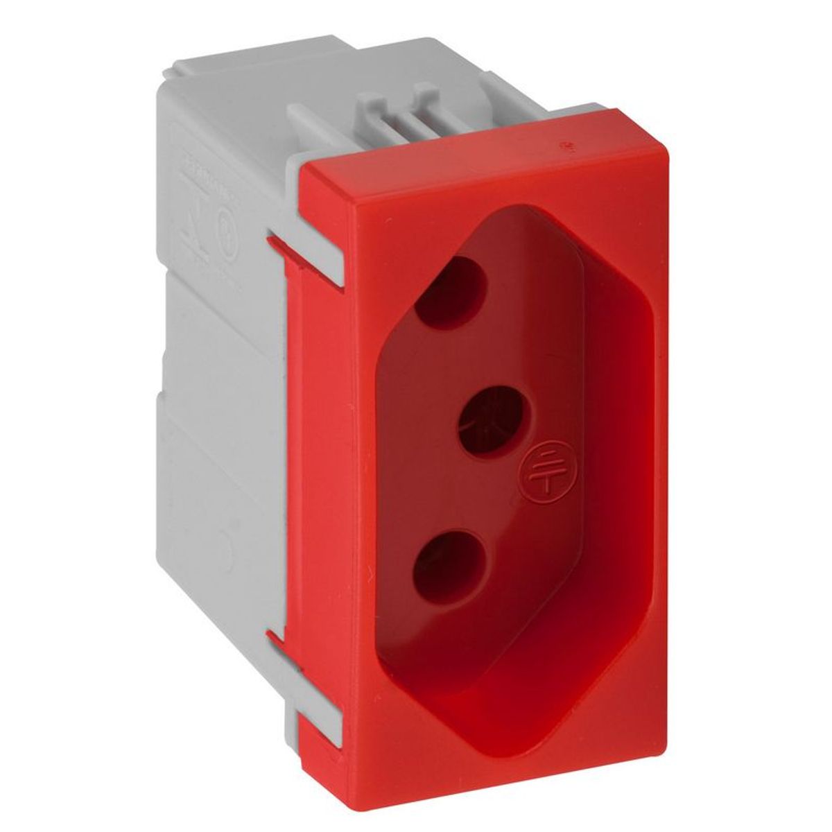 Módulo Tomada S30 2P+T 4x4x2cm 20A 250V Vermelho, marca Simon - Foto Principal