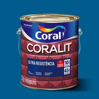 Esmalte Sintético Brilhante Azul França 3,6L Coralit Premium para Madeiras e Metais