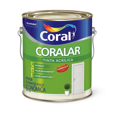 Tinta Fosco Econmica Coralar 3,6L Rubi