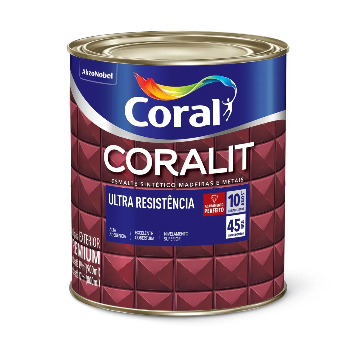 Esmalte Sintético Creme 900ml Coralit Premium para Madeiras e Metais, marca Coral - Foto Principal