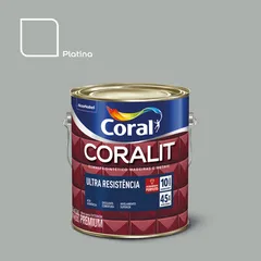 Esmalte Sintético Platina 3,6L Coralit Premium para Madeiras e Metais
