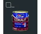 Esmalte Sintético Preto 3,6L Coralit Premium para Madeiras e Metais