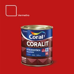Esmalte Sintético Vermelho 900ml Coralit Premium para Madeiras e Metais