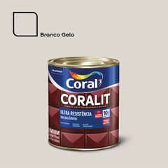 Esmalte Sintético Branco Gelo 900ml Coralit Premium para Madeiras e Metais