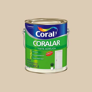 Tinta Fosco Acrlica Coralar 3,6L Areia