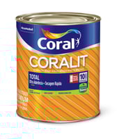 Esmalte Sintético Branco Gelo 900ml Coralit Premium para Madeiras e Metais