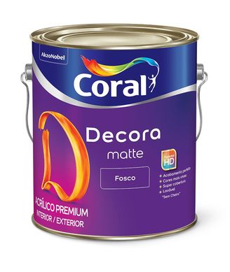 Tinta Acrlica Decora Fosco Branco 3.6L Coral
