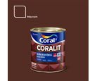 Esmalte Sintético Acetinado Marrom 900ml Coralit Premium para Madeiras e Metais