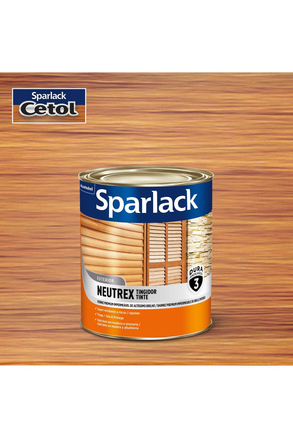 Verniz Neutrex 0,9L Interior e Exterior Natural | Sodimac