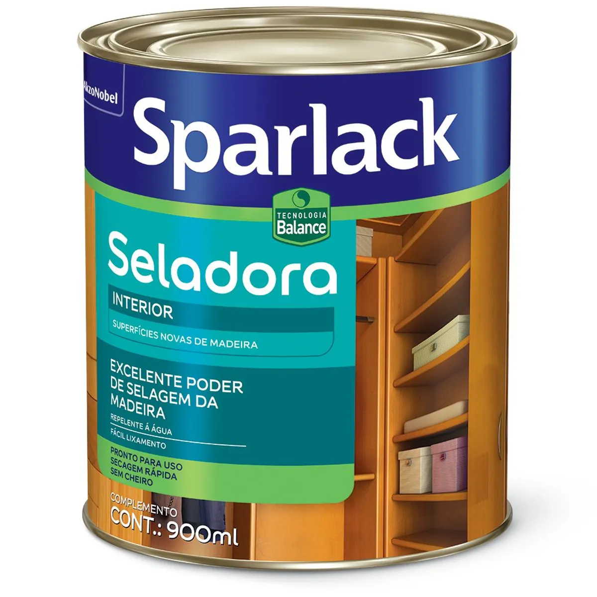 Seladora Balance Acetinado Transparente 900Ml Sparlack, marca Sparlack - Foto 2