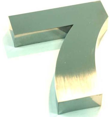 Algarismo Cx N 7 Inox 15cm