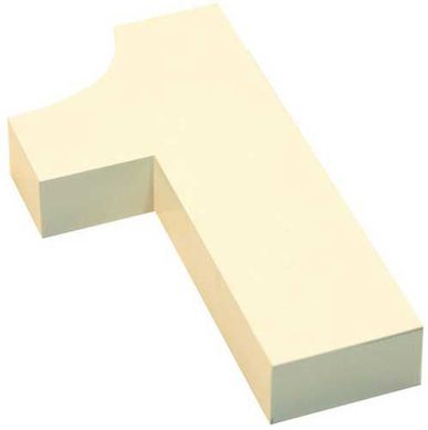 Algarismo Cx N 1 Inox Branco 15cm