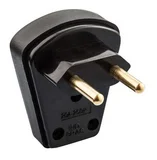 Plugue Macho 90° Preto 2 Polos 20A