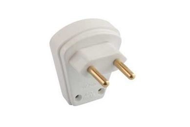 Plugue Macho 90 Branco 2 Polos 20A