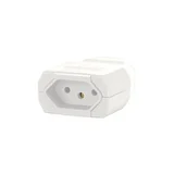 Plugue Fêmea Branco 3 Polos 10A