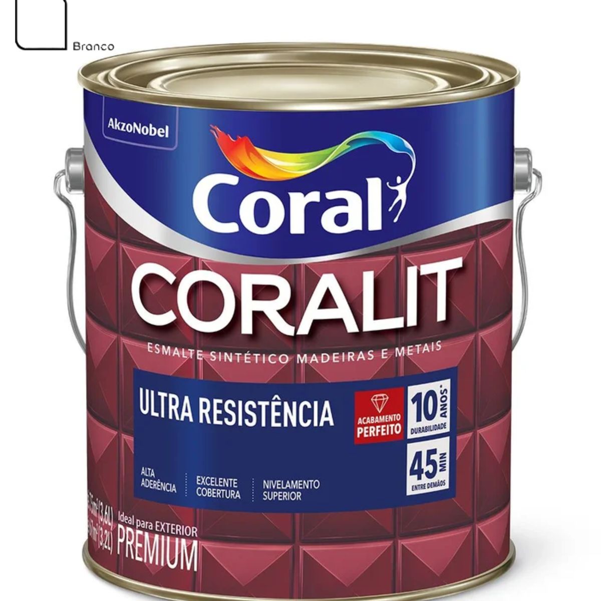 Coralit Alto Brilho Branco 3.6L, marca Coral - Foto Principal