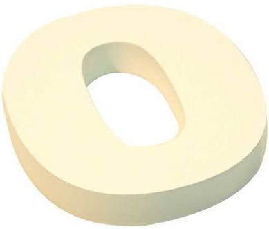 Algarismo Cx N 0 Inox Branco 15cm