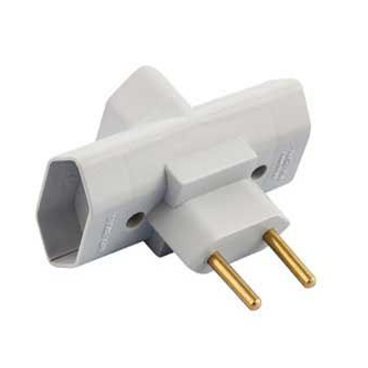 Plugue 3 Saidas Benjamin 10A  4044, 250V, Cinza, marca Walma - Foto Principal