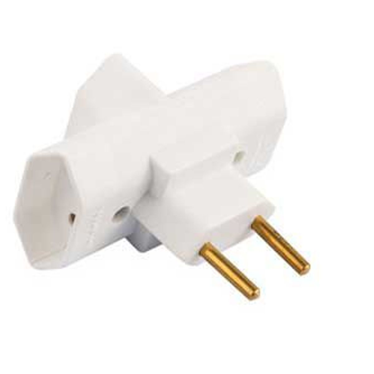 Plugue 3 Saídas Benjamin 10A 4044, Branco, 250V, marca Walma - Foto Principal