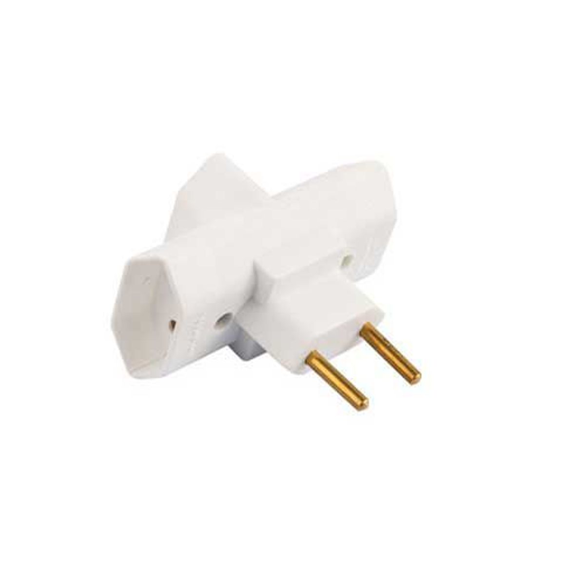 Plugue 3 Saídas Benjamin 10A 4044, Branco, 250V, marca Walma - Foto Principal