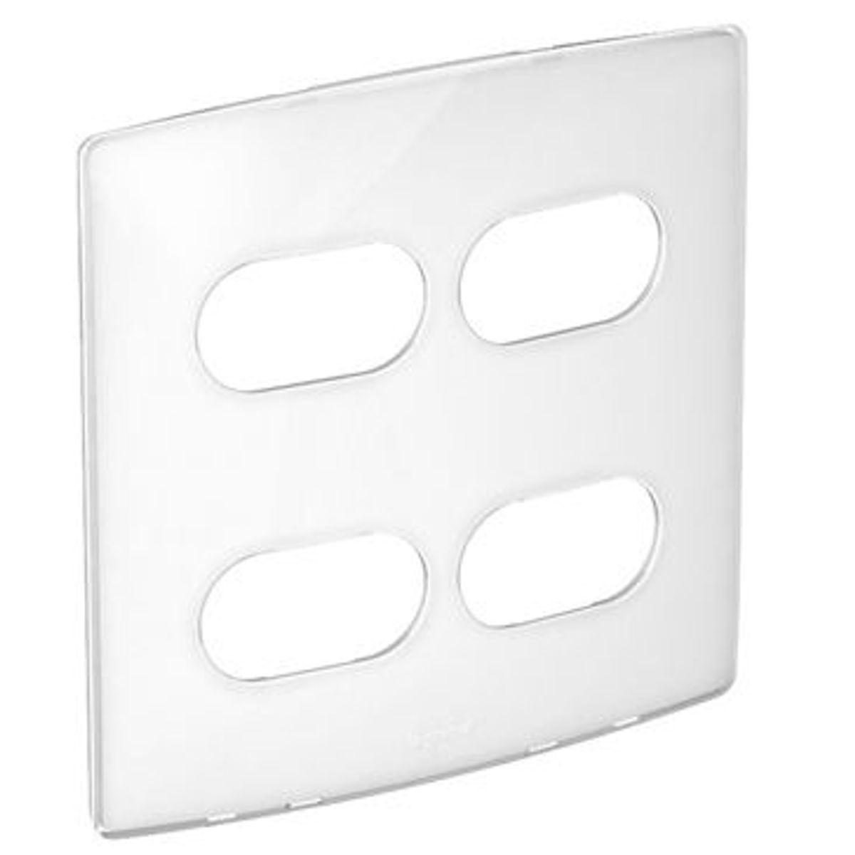 Placa 2 Postos 4x4cm Separados Sugar Gloss Branco, marca Pial - Foto Principal