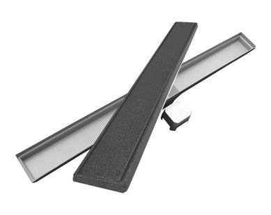 Conjunto Caixa Grelha e Porta Grelha Alumnio Linear, Onix, 7x70