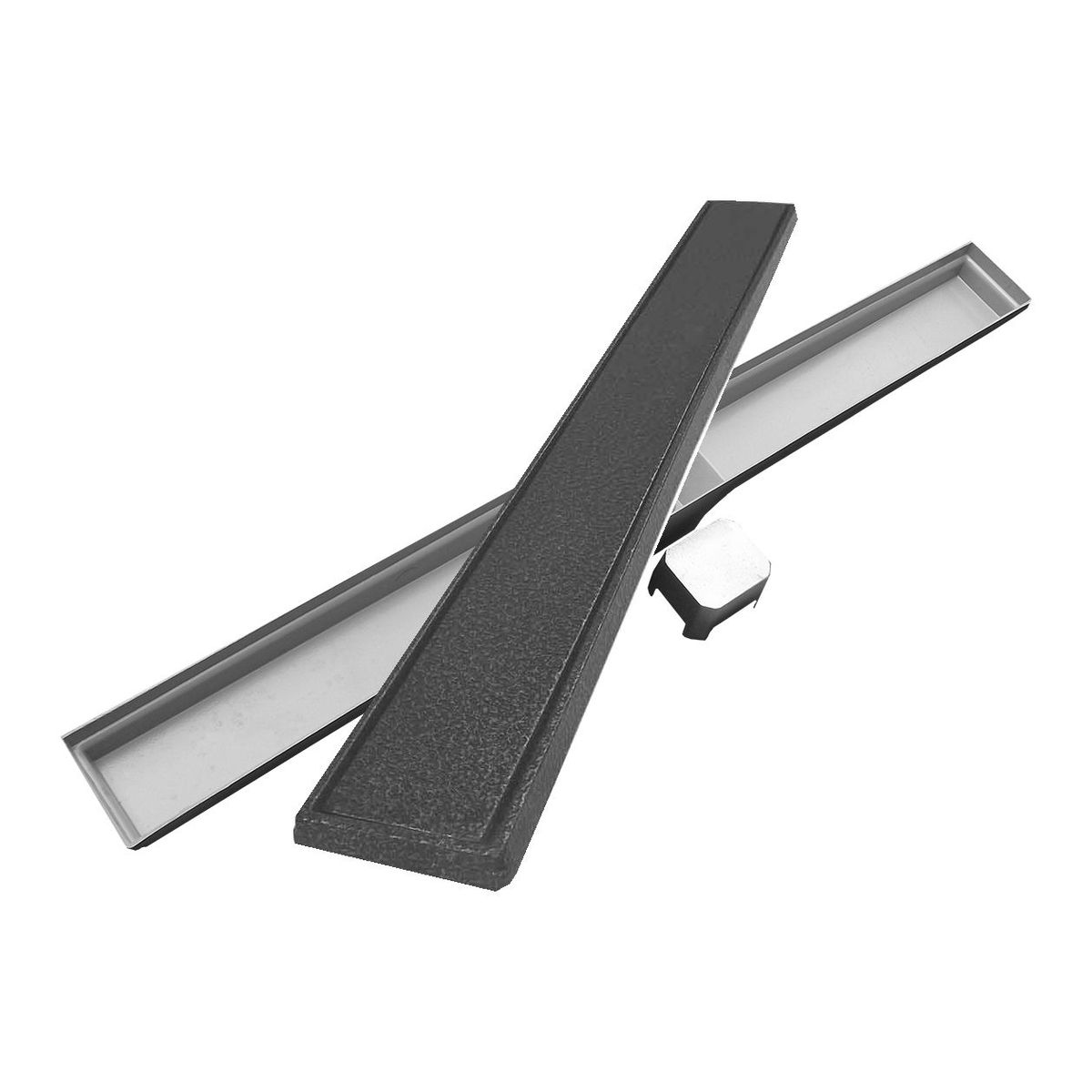 Conjunto Caixa Grelha e Porta Grelha Alumínio Linear, Onix, 7x70, marca Costa Navarro - Foto Principal