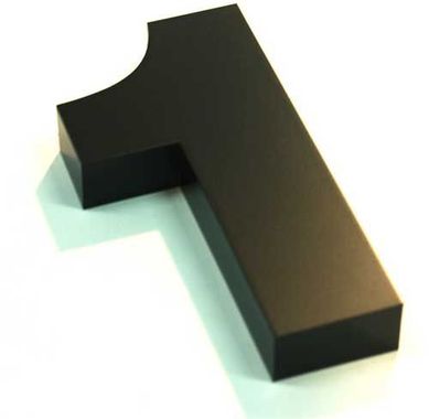 Algarismo Cx N 1 Preto 15cm