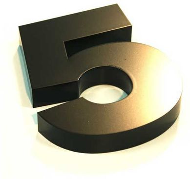 Algarismo Cx N 5 Preto 15cm