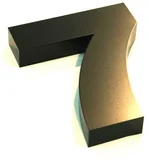 Algarismo Cx N 7 Preto 15cm