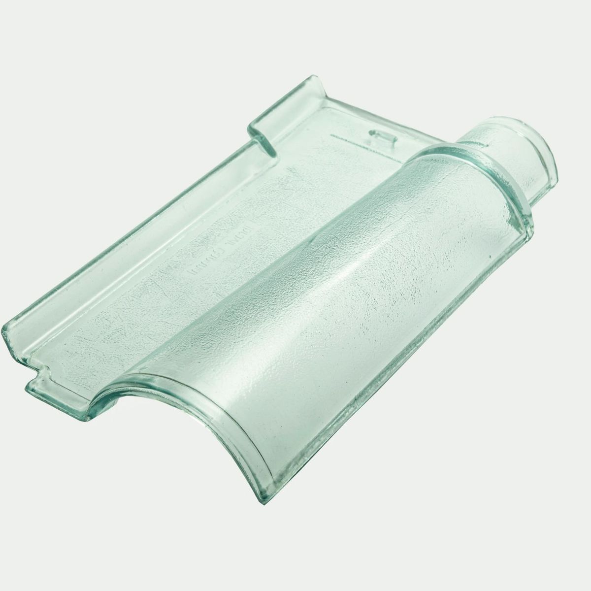 Telha Portuguesa de Vidro Texturada 40cmx21,5 cmx6mm Transparente, marca Ibravir - Foto 2