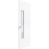 Folha de Porta Frisada Madeira Solida MDP Fundo Primer Branco 210x82x3,5cm Akila