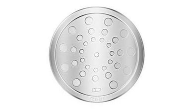 Grelha Redonda Inox sem Caixilho 15cm 25x20x1,5cm Cromado