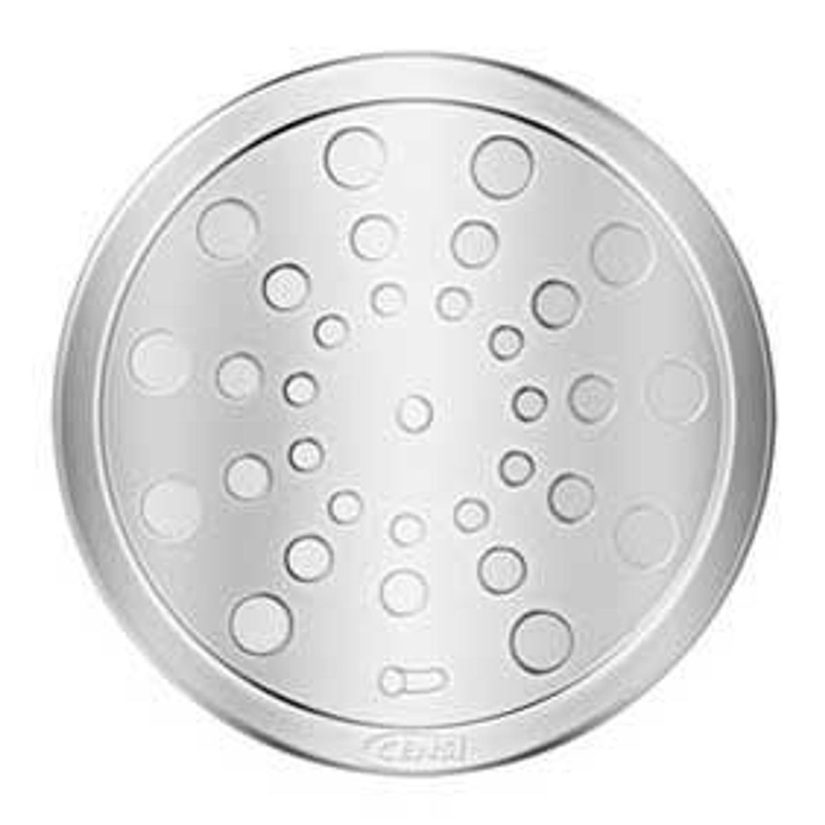 Grelha Redonda Inox sem Caixilho 15cm 25x20x1,5cm Cromado, marca Censi - Foto Principal