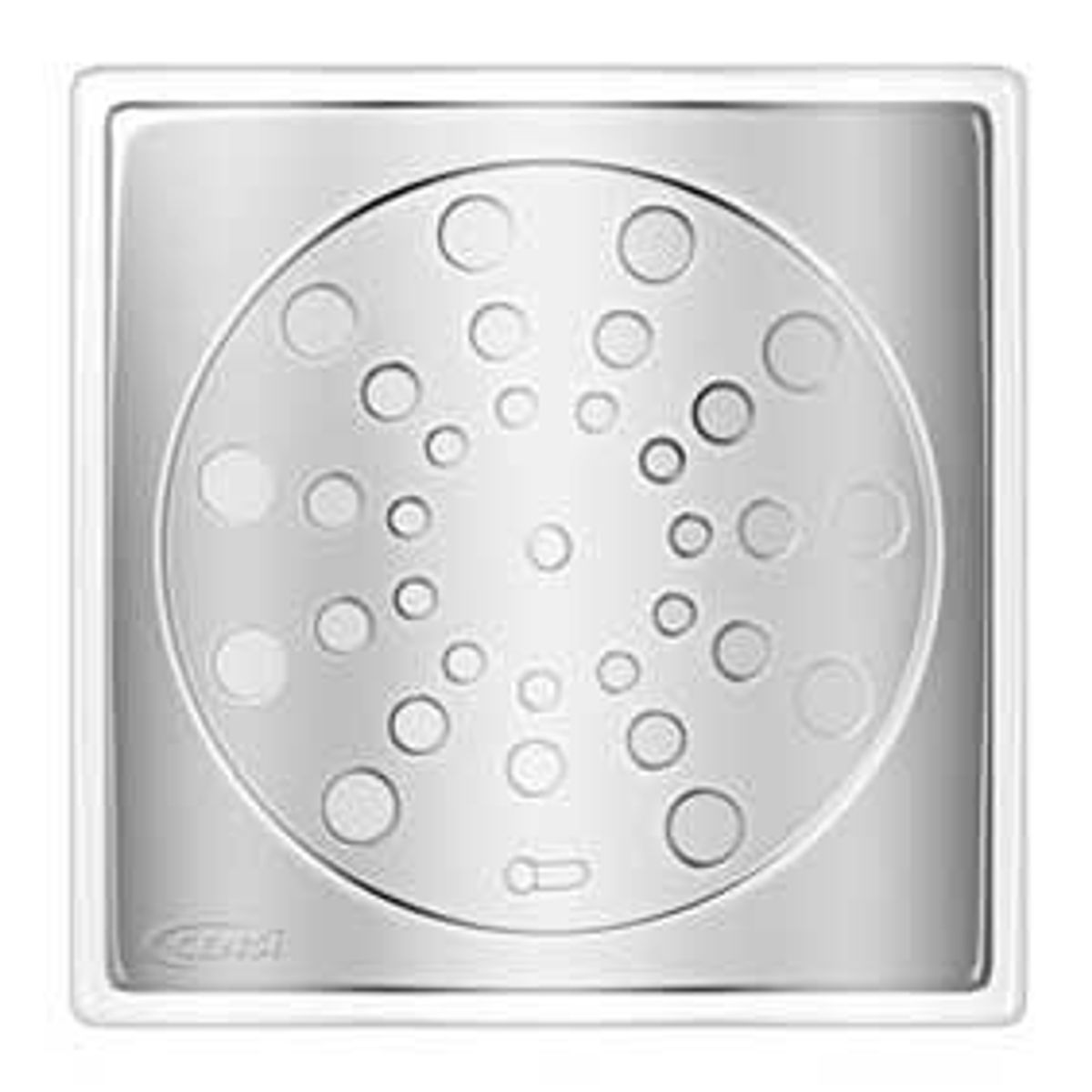 Grelha Quadrada Inox com Caixilho e Porta Grelha 25x20x1,5cm 15cm Cromado, marca Censi - Foto Principal