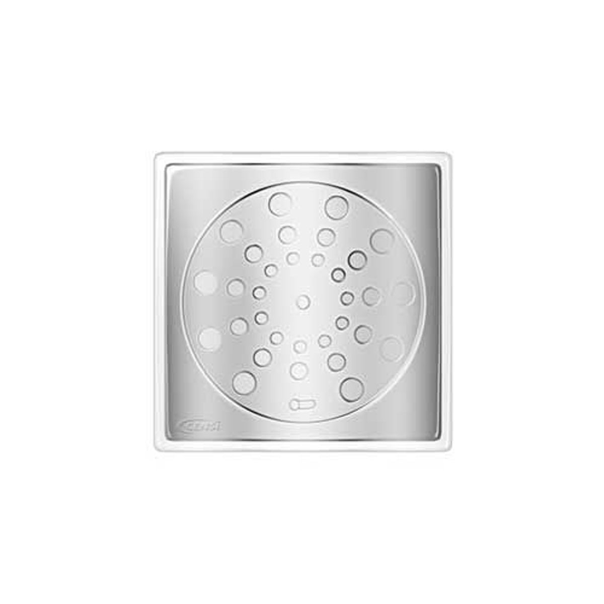 Grelha Quadrada Inox com Caixilho e Porta Grelha 25x20x1,5cm 15cm Cromado, marca Censi - Foto Principal