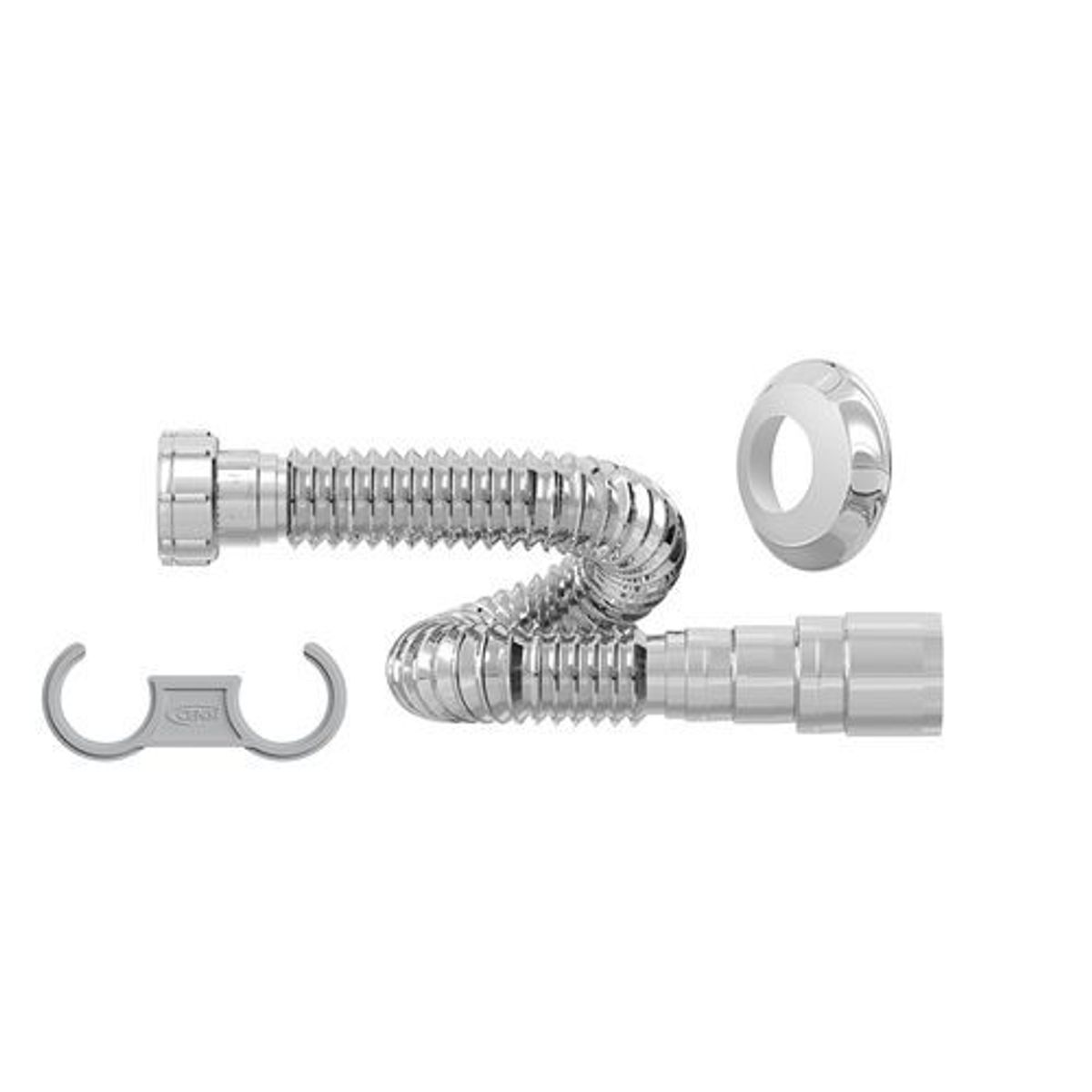 Sifão Tubo Extensível Universal 70Cm Cromado Com Suporte e Canopla, marca Censi - Foto Principal