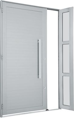 Porta Lambri com Seteira e Puxador Alumnio Direita 216x120x5,4cm Alumifort