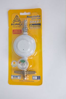 Regulador De Gs Com Registro 501/1 Com Indicador De Presso Manmetro 1Kg/H