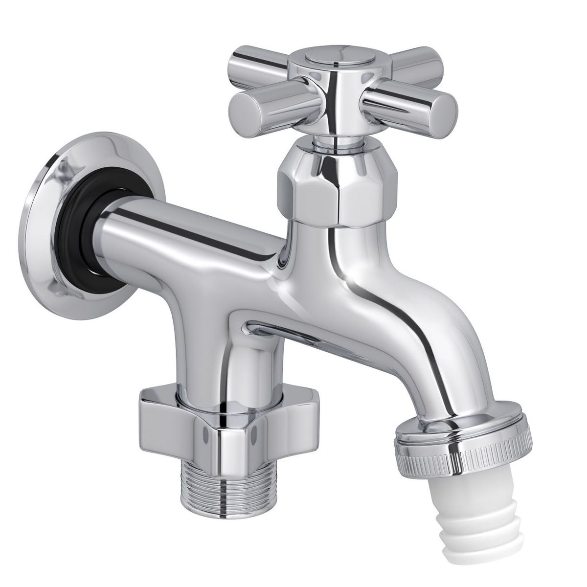 Torneira Máquina de Lavar Tanque com Adaptador para Mangueira Izi C37 Com Arejador 1/2 e 3/4" Metal, marca Deca - Foto Principal