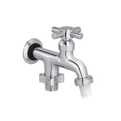 Torneira Máquina de Lavar Tanque com Adaptador para Mangueira Izi C37 Com Arejador 1/2 e 3/4" Metal