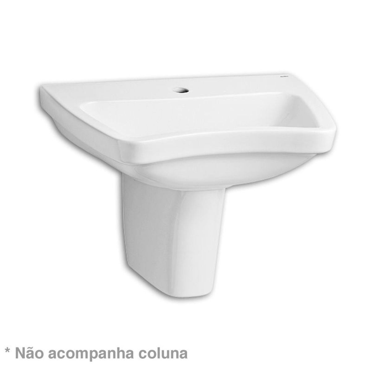 Lavatório para Coluna Acesso 19x60x41,5cm Branco, marca Celite - Foto Principal