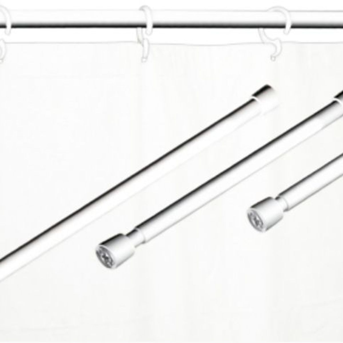 Tubo Extensível Pronto Fix 150 a 163 cm Branco, marca Maxeb - Foto Principal
