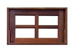 Janela de Correr Basculante padro Imbuia RT 60x60