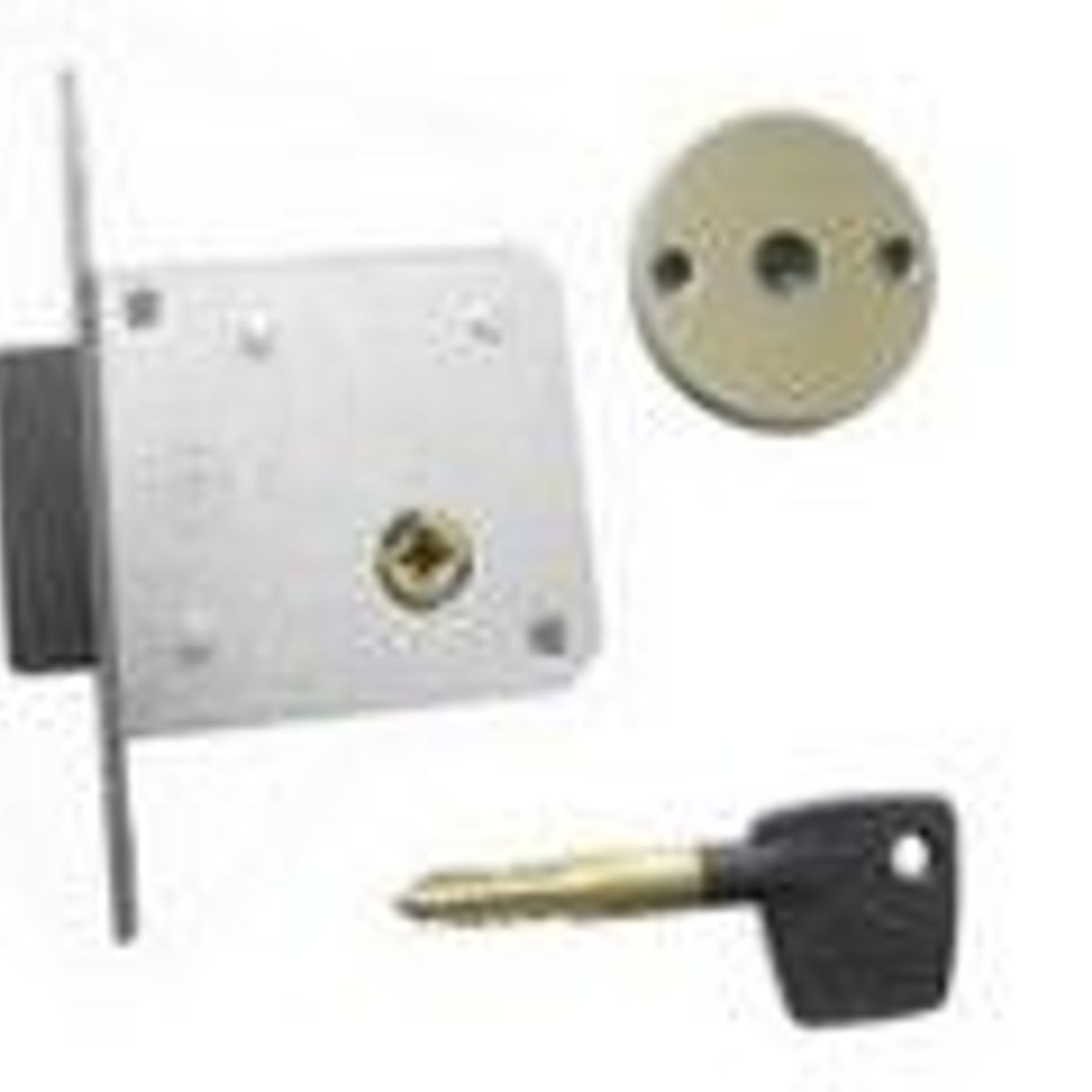Trava de Seguranca Dupla Quadrada F2000 12,5x13cm Prata, marca Aliança - Foto Principal