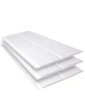 Forro de PVC Duplo 10 0,8x20x400cm Branco