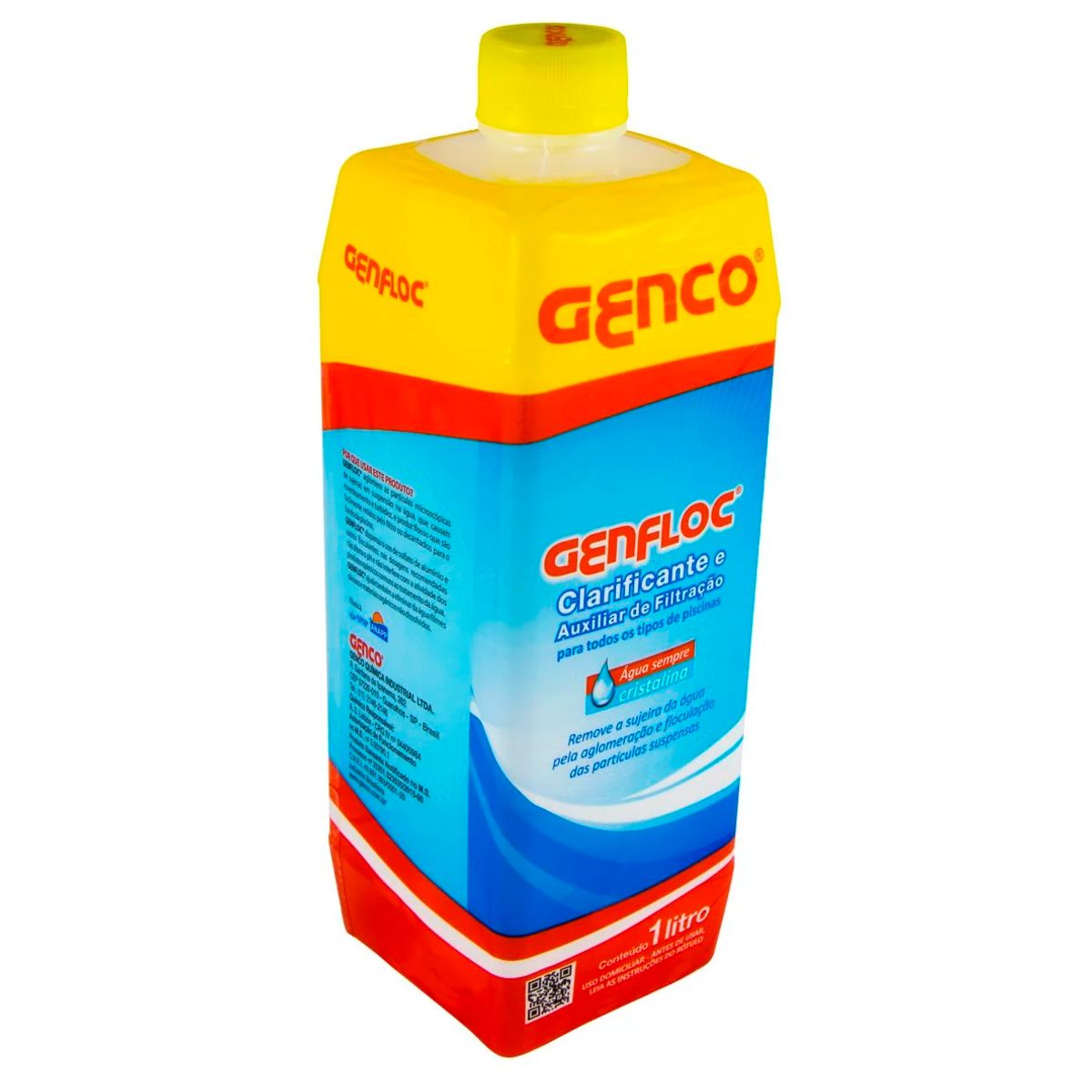 Clarificante e Auxiliar de Filtração Genfloc 1 Litro Genco, marca Genco - Foto Principal