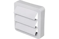 Veneziana Autofechante Para Tubo Flextic De Alumínio 100X120Mmmm
